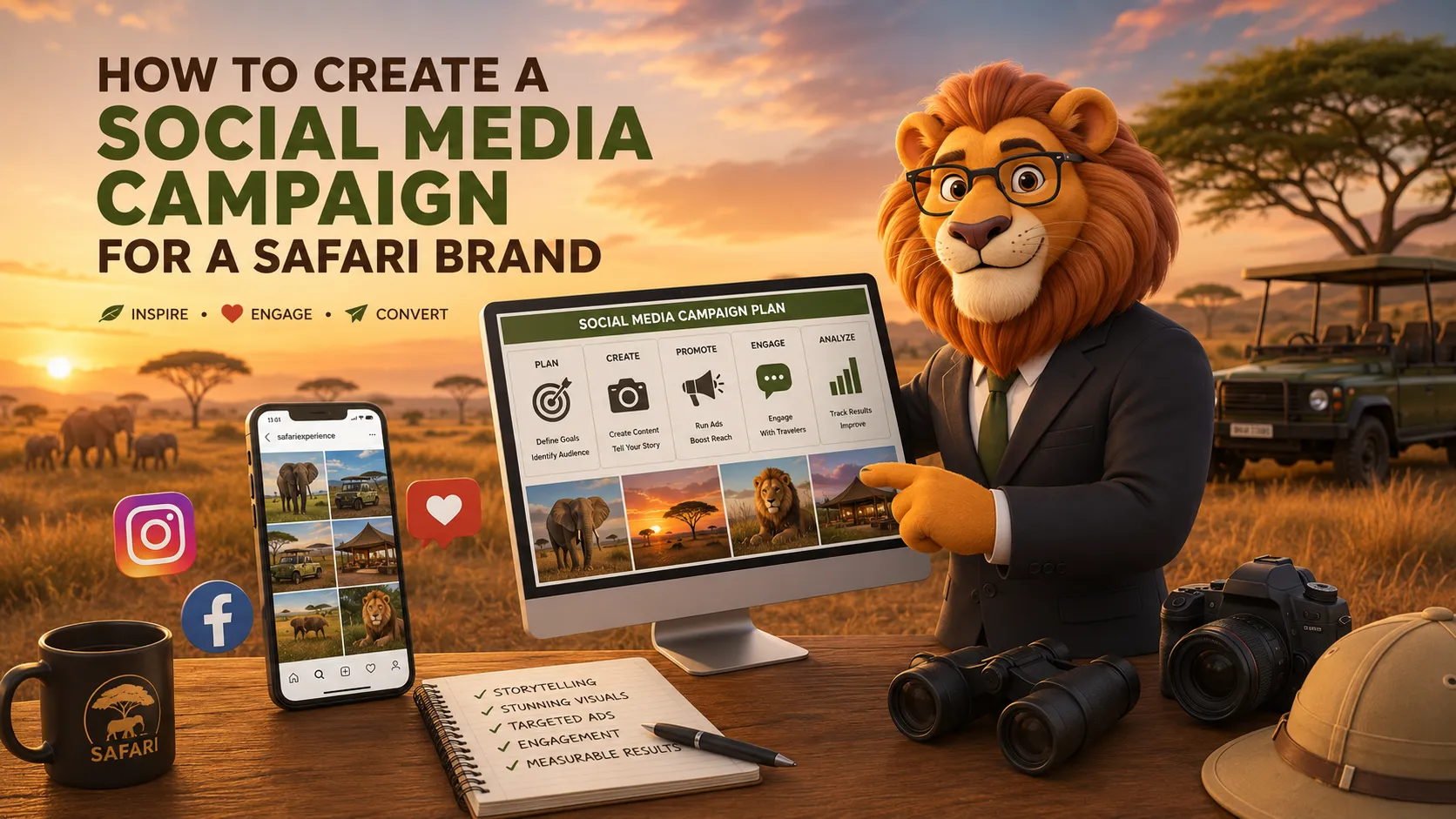 How to create a social media campaign for a safari brand