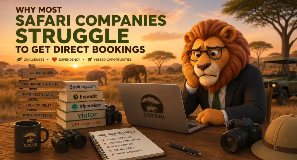 Why Do Most Safari Companies Struggle to Get Direct Bookings?