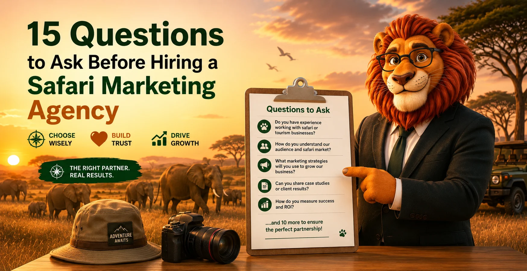 15 Questions to Ask Before Hiring a Safari Marketing Agency 15 Questions to Ask Before Hiring a Safari Marketing Agency
