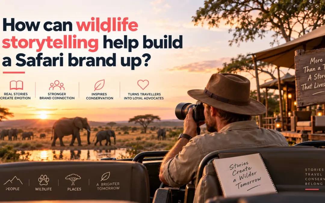 How can wildlife storytelling help build a Safari brand up?
