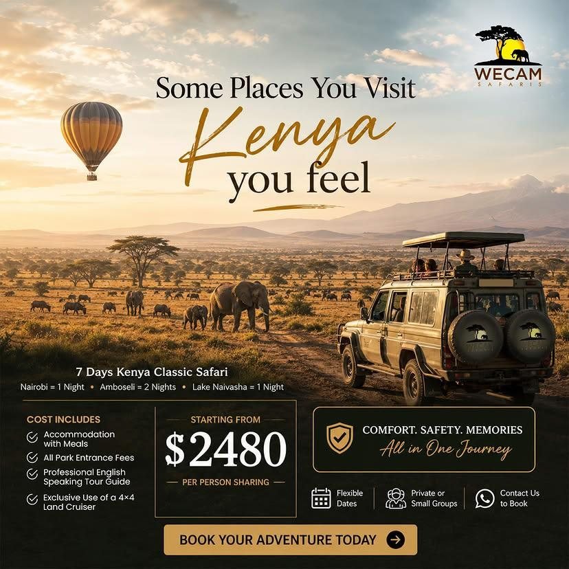 7-Day Kenya Classic Safari ad creative